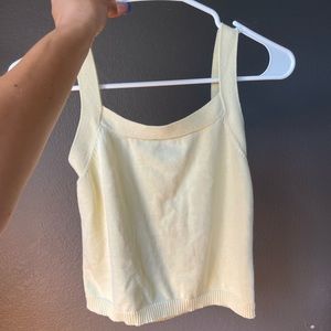 Y2k yellow gap tank top